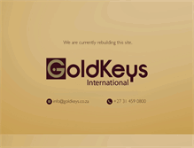 Tablet Screenshot of goldkeys.co.za